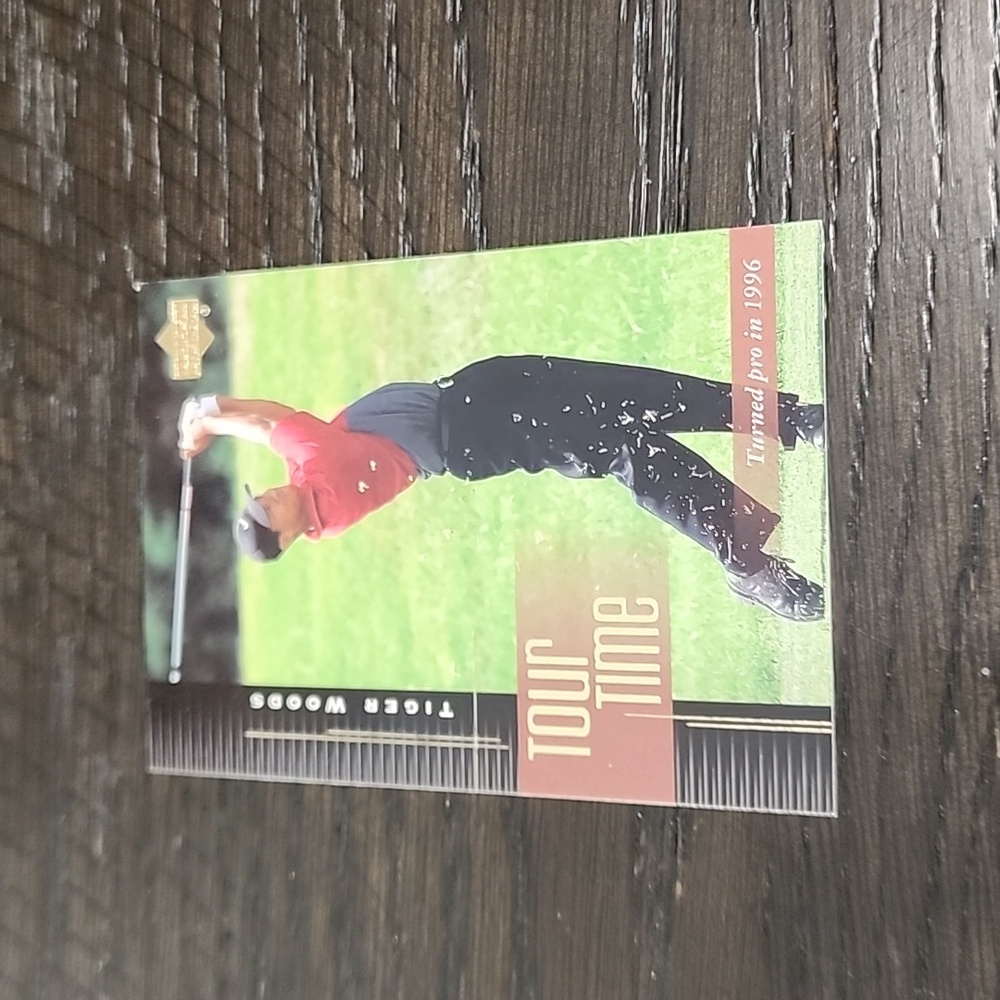 2001 Upper Deck # 176 Tiger Woods Card Tour Time